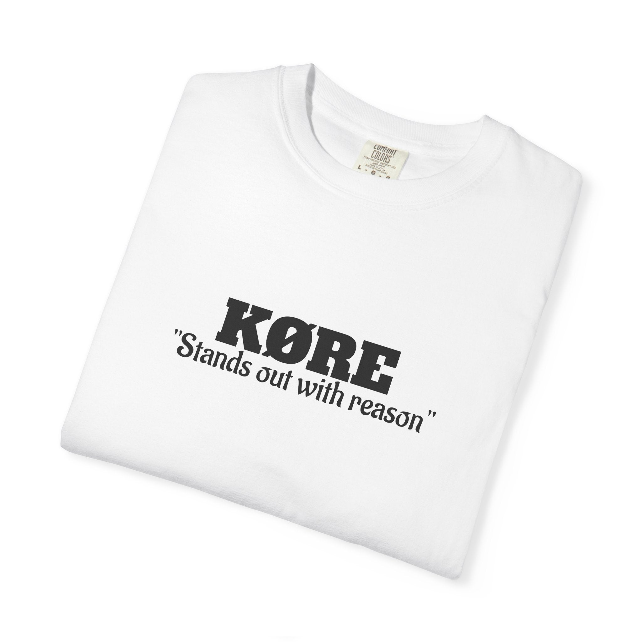 KØRE 'Stands Out With Reason' Serie — K Logo Back, EST. 2026 (Combo set with t shirt and cap)
