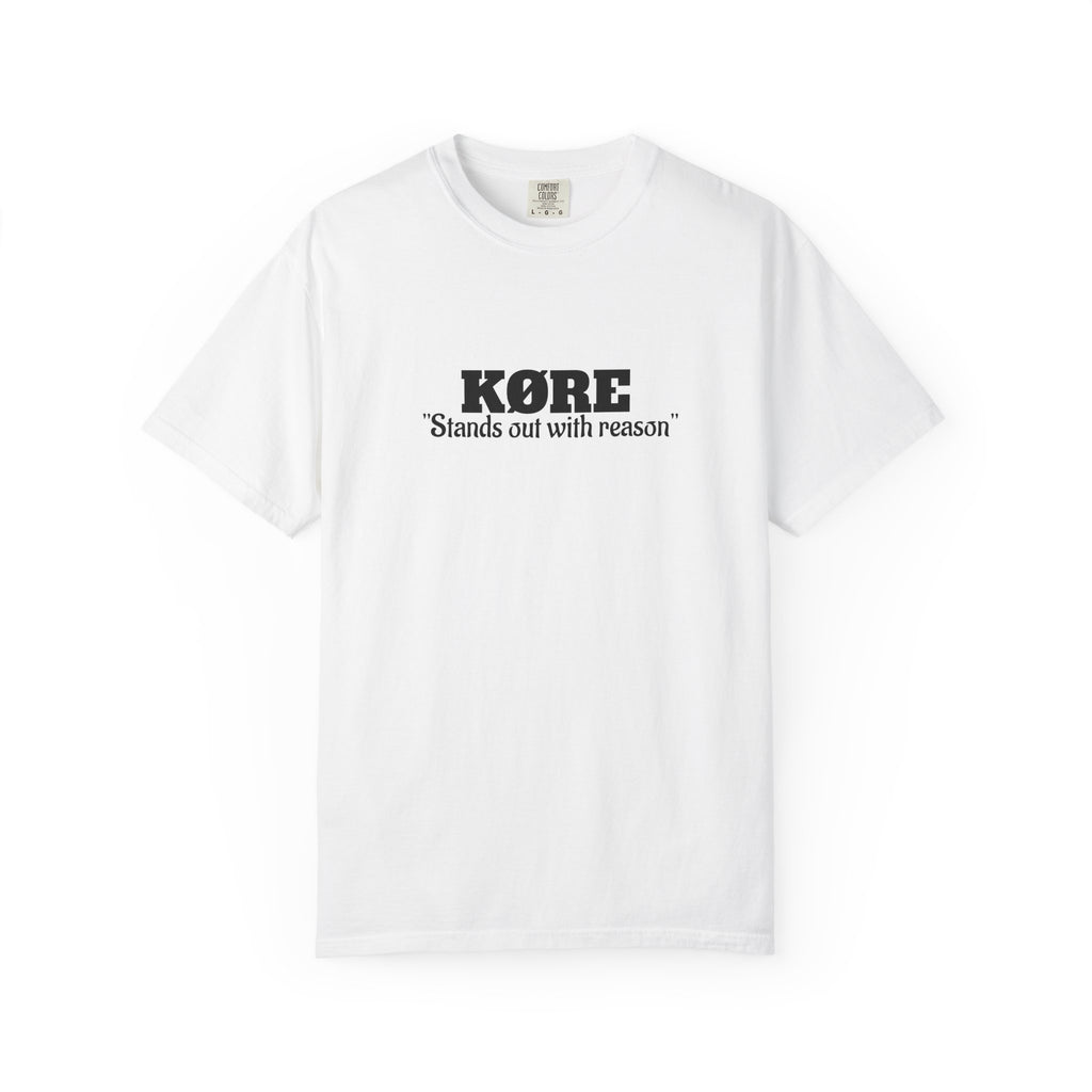 KØRE 'Stands Out With Reason' Serie — K Logo Back, EST. 2026 (Combo set with t shirt and cap)